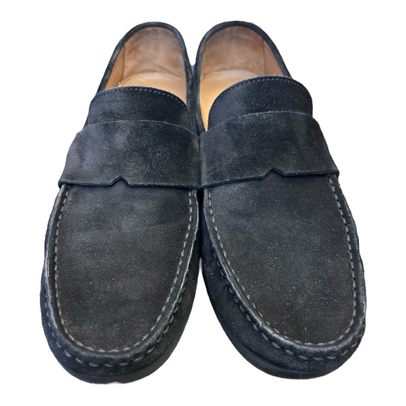 Vince Men's Black Suede Slip On Loafers - Picture 2 of 11